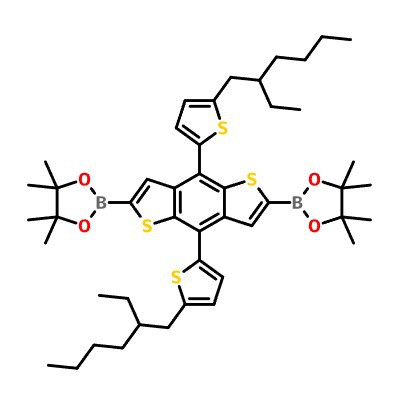 CAS:1883460-37-4|2,2'-(4,8-Δισ(5-(2-αιθυλεξυλ)θειοφαιν-2-υλ)βενζο[1,2-b:4,{ {12}}b']διθειοφαίνιο-2,6-διυλ)δις(4,4,5,5-τετραμεθυλ-1,3,2-διοξαβορολάνιο)