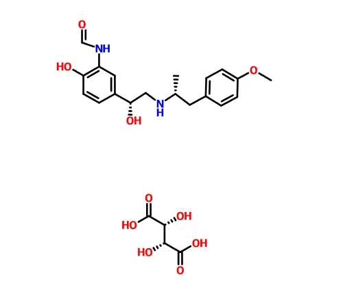 CAS 200815-49-2 (2R,3R)-2,3-διυδροξυβουτανοδιοϊκό οξύ, N-[{2-υδροξυ{{7}(1R)-1-υδροξυ{{ 10}[[(2R)-1-(4-μεθοξυφαινυλ)προπαν-2-υλ]αμινο]αιθυλ]φαινυλ]φορμαμίδιο